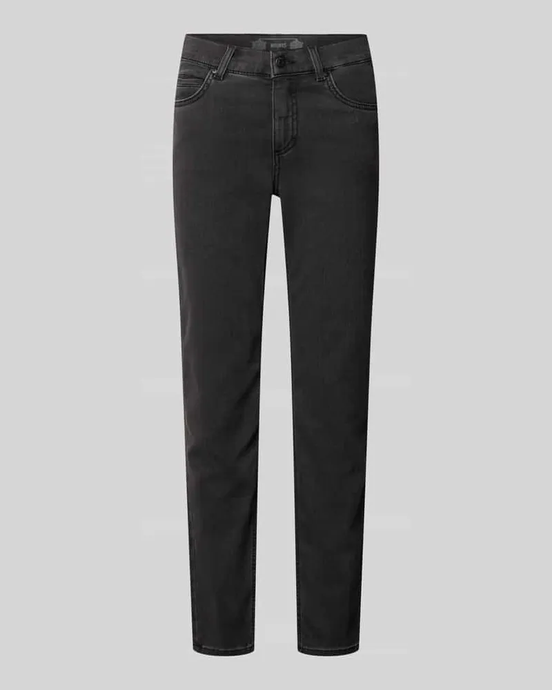 ANGELS  Regular Fit Jeans mit Knopfverschluss Modell 'Cici Anthrazit