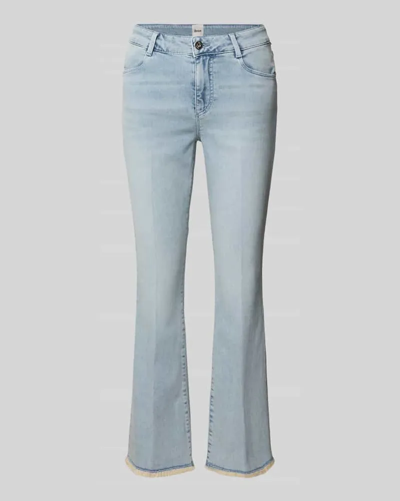 Brax Bootcut Jeans mit Fransen Modell 'SHAKIRA Hellblau