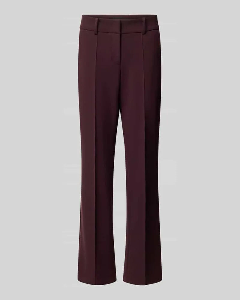 Cambio Regular Fit Schmale Hose mit Viskose-Baumwoll-Anteil Modell 'FARAH Bordeaux