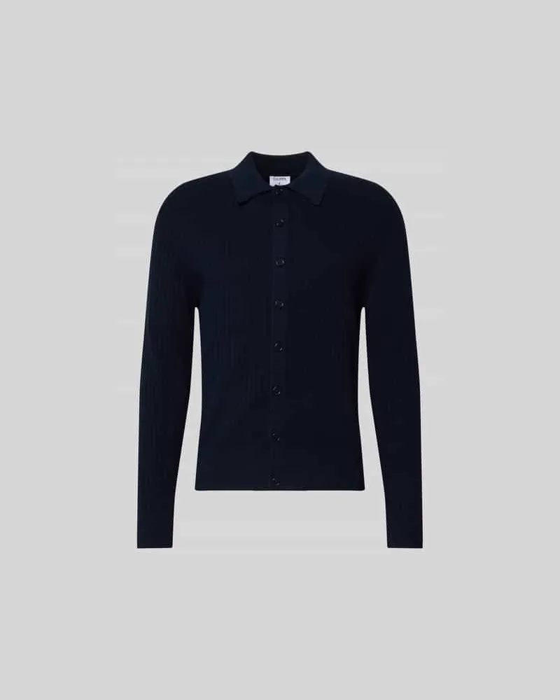 Filippa K Strickjacke mit Knopfleiste Marine