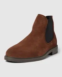 Selected Homme Chelsea Boots mit flachem Absatz Modell 'BLAKE Dunkelbraun