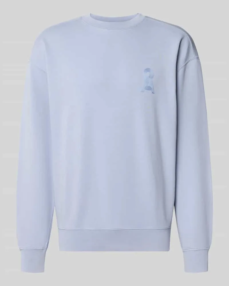 Armedangels Relaxed Fit Sweatshirt aus reiner Bio-Baumwolle Modell 'ICONIC Å GMT Hellblau