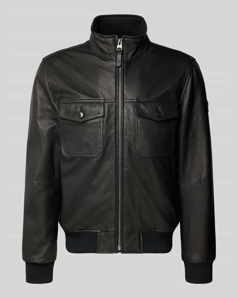 JOOP! Lederjacke aus Ziegennappa Modell 'Demy Black