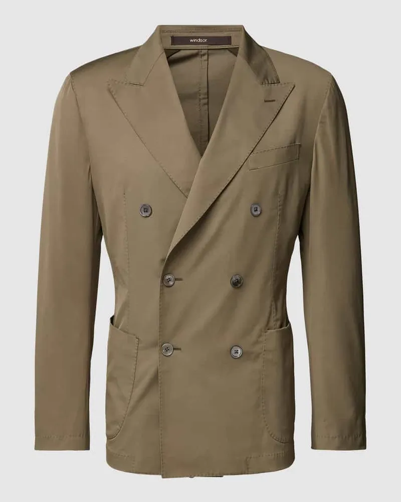 windsor. Sakko mit Brusttasche Modell 'Satino Oliv