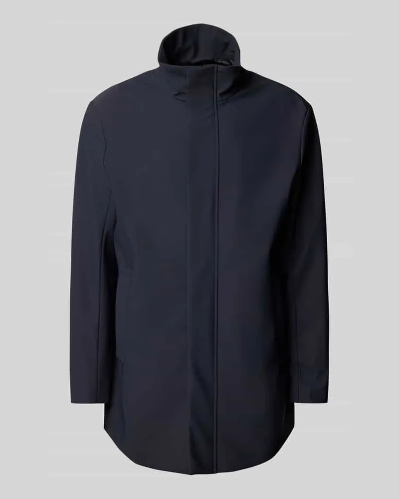 Emporio Armani Mantel mit Stehkragen Marine