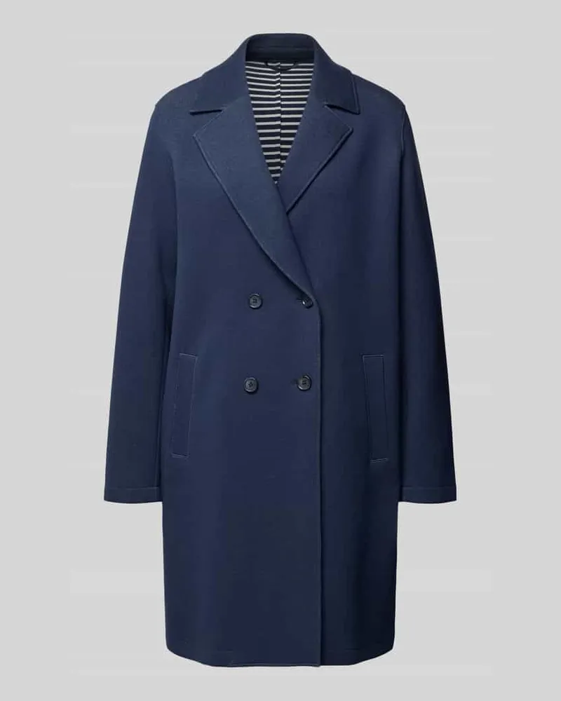 White Label Mantel mit Reverskragen und Eingrifftaschen Marine