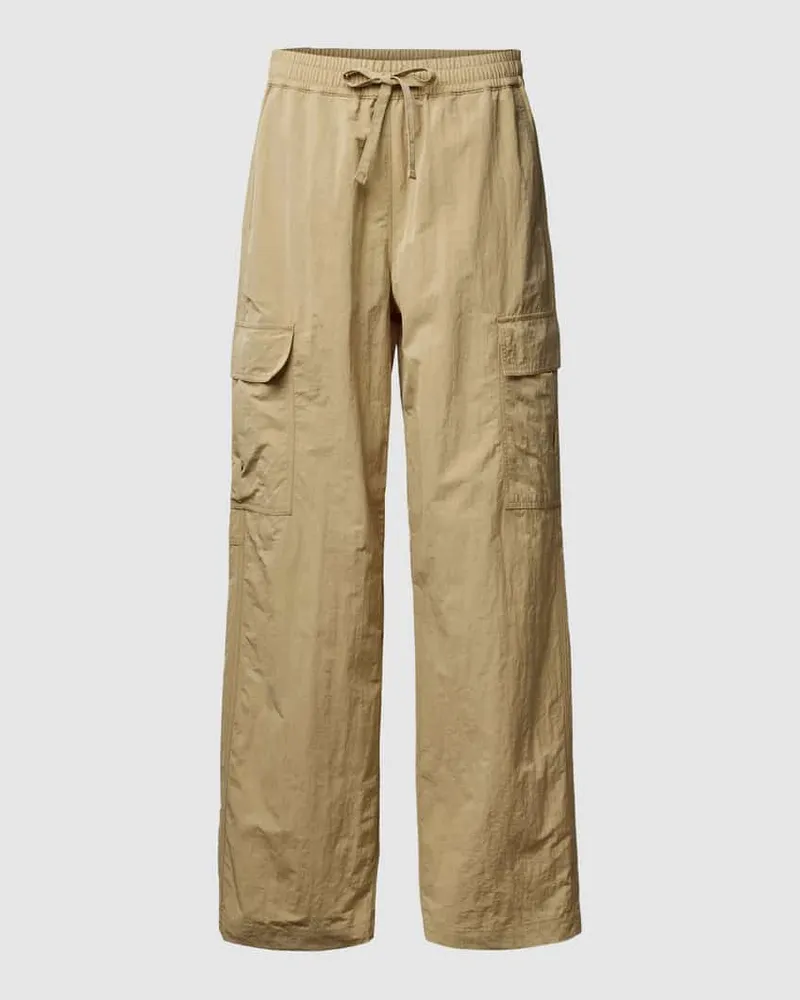 Marc O'Polo Regular Fit Cargohose mit elastischem Bund Schilf