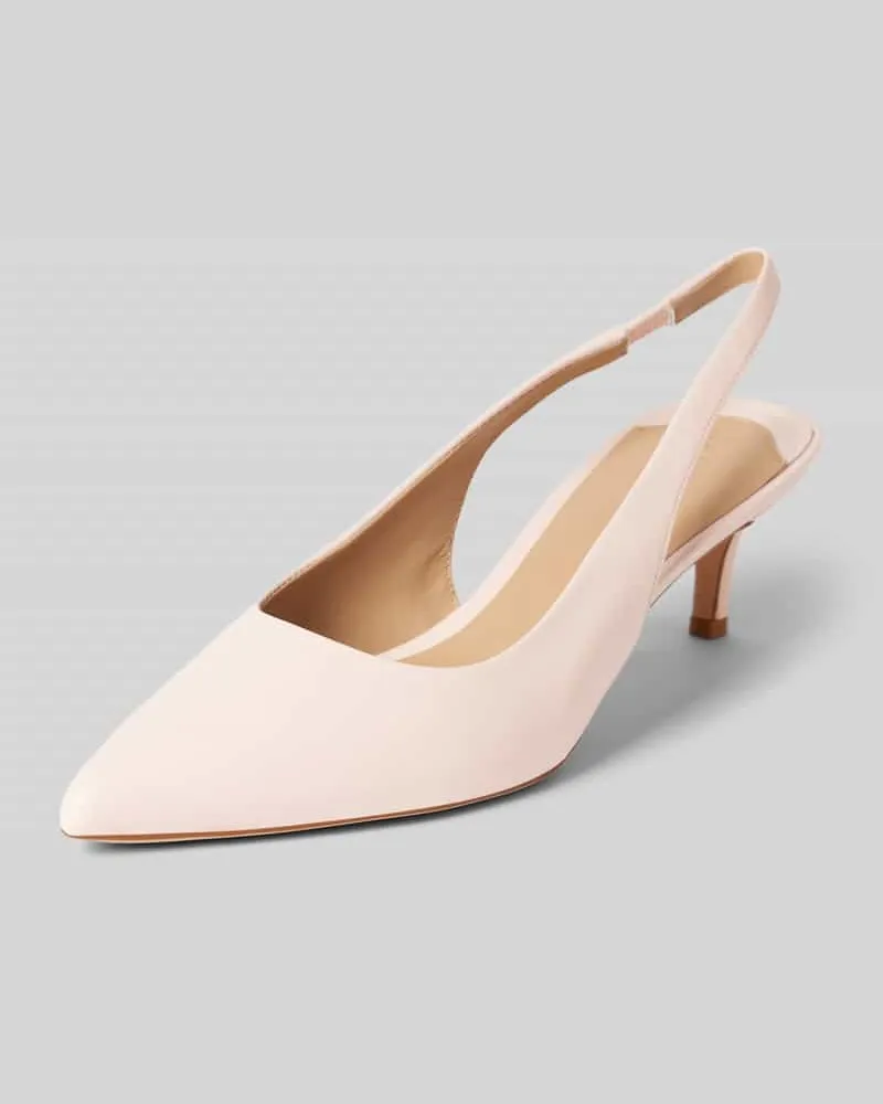 Ralph Lauren Pumps mit elastischem Fesselriemen Model 'LOLAH II Hellrosa