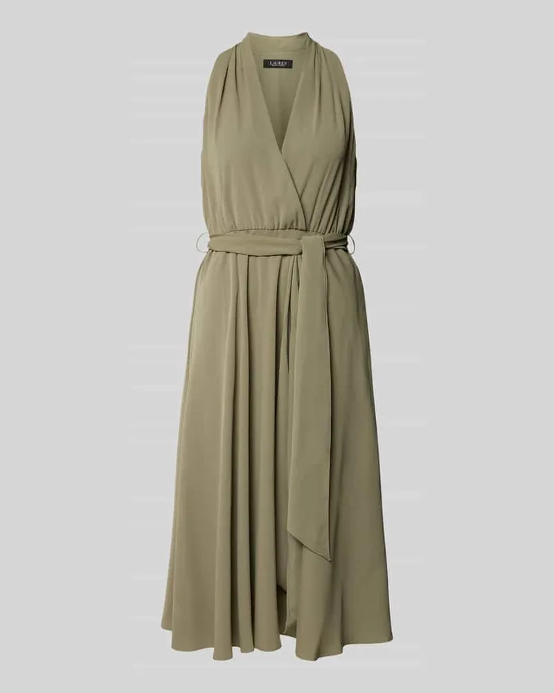 Ralph Lauren Abendkleid mit Bindegürtel Modell 'VARSHA Gruen