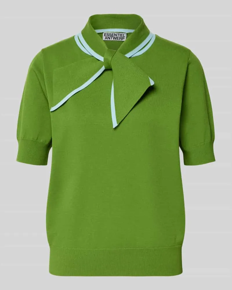 Essentiel Regular Fit Poloshirt aus Viskose-Mix Modell 'JONDA Gruen