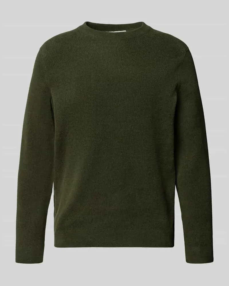 Marc O'Polo Regular Fit Pullover mit Baumwoll-Anteil Khaki