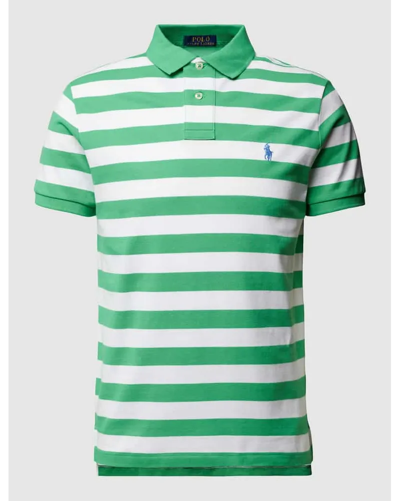 Ralph Lauren Poloshirt mit Logo-Stickerei Gruen