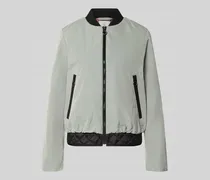 Jacke mit Stehkragen und Reißverschlusstaschen