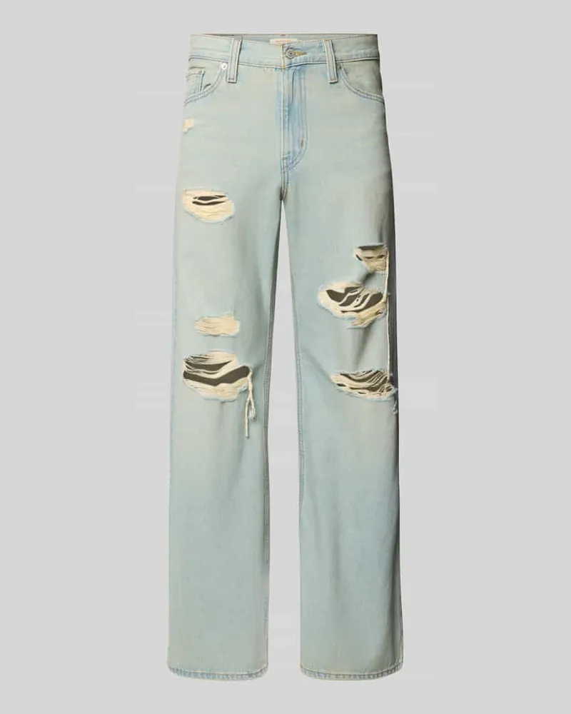 Levi's Jeans im Used-Look Modell 'MIDDY Hellblau