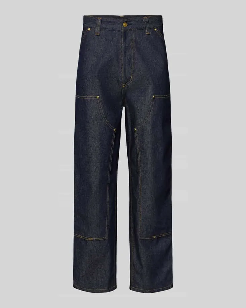 Carhartt WIP Jeans mit Eingrifftaschen Jeansblau