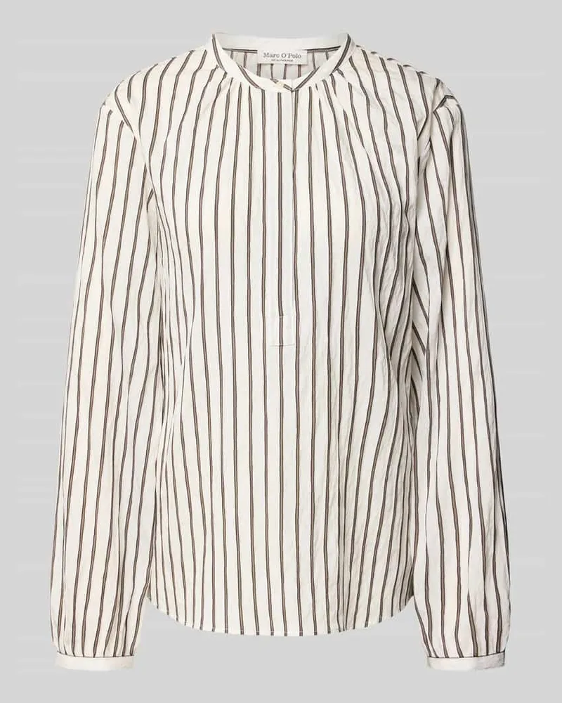 Marc O'Polo Regular Fit Langarmbluse aus Modal-Mix Offwhite