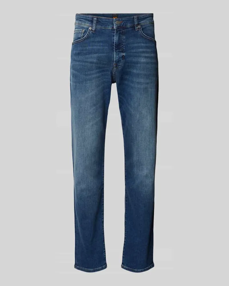 HUGO BOSS Jeans mit 5-Pocket-Design Modell 'MAINE Jeansblau