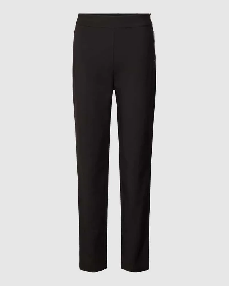 Marc Cain Slim Fit Hose in unifarbenem Design Black