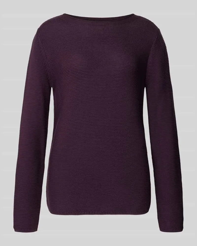 Marc O'Polo Regular Fit Pullover aus reiner Baumwolle Pflaume