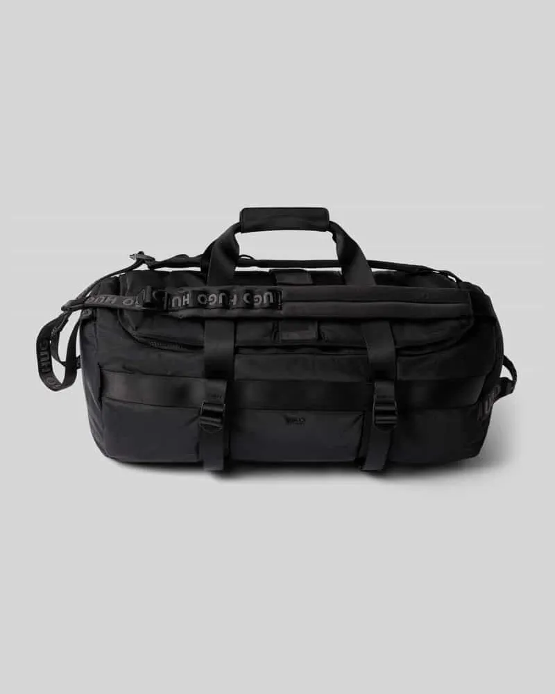 HUGO BOSS Weekender mit Rucksackgurten Modell 'AYDEN_HOLDALL Black