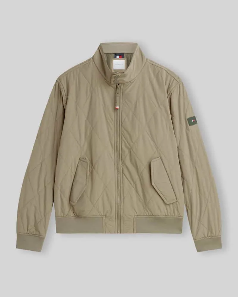 Tommy Hilfiger Regular Fit Steppjacke mit packbarer Innentasche Oliv