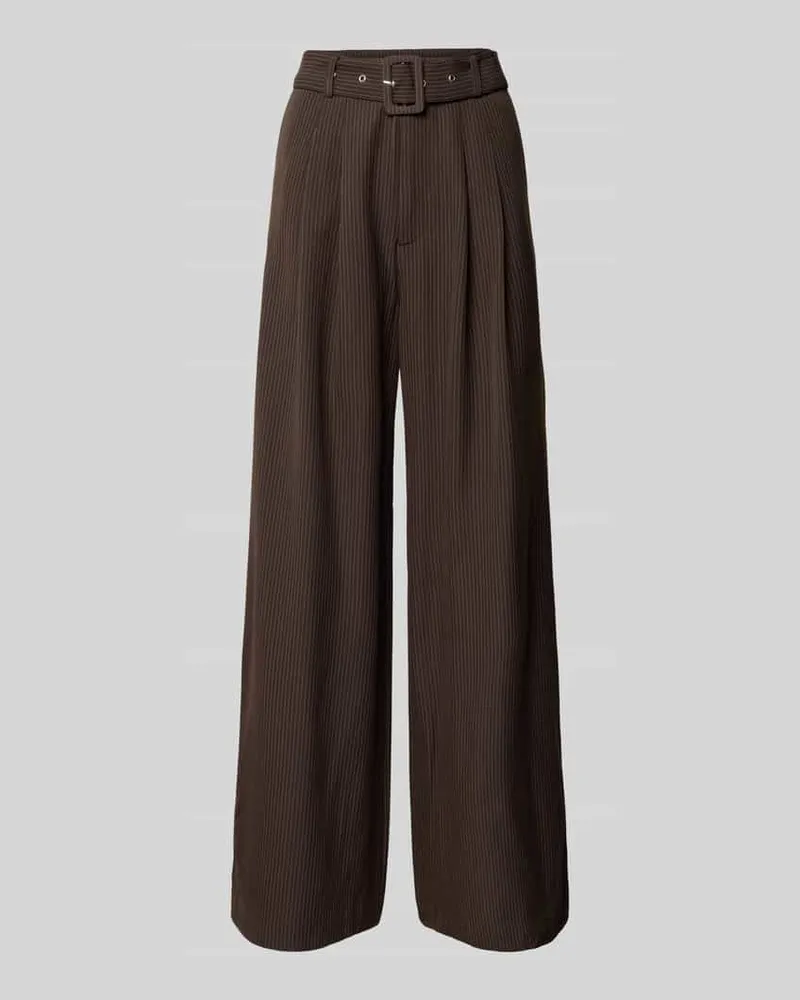 My Essential Wardrobe Stoffhose mit Gesäßtaschen Modell 'Vitta Schoko