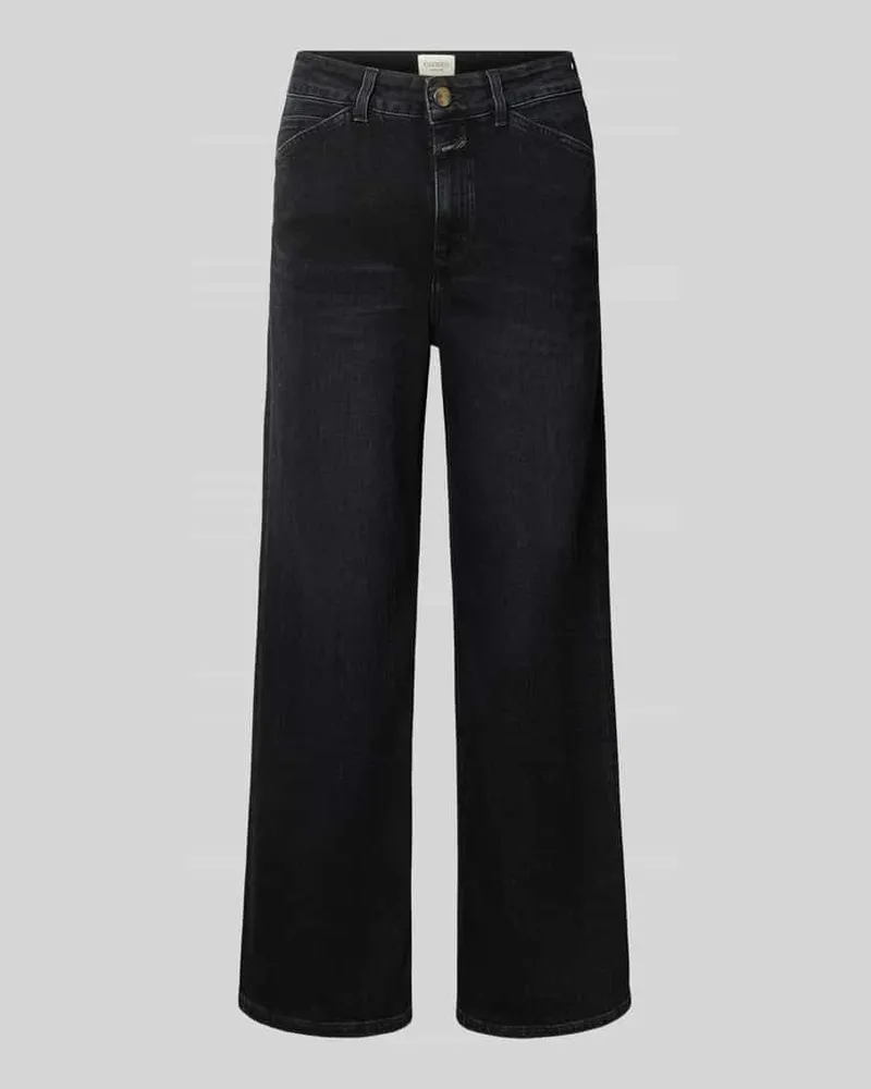 Closed Wide Fit Jeans aus Baumwoll-Mix Modell 'Wera Anthrazit
