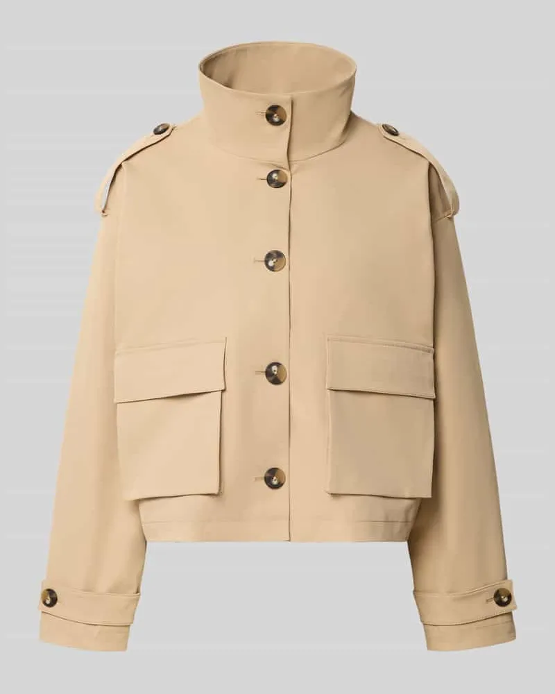 Christian Berg Jacke mit Stehkragen Sand