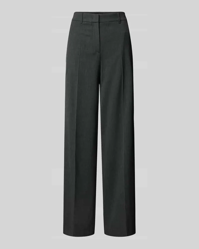 Marc Cain Wide Fit Hose mit Bügelfalten Mittelgrau