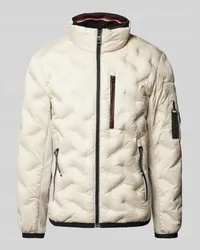 Tom Tailor Regular Fit Funktionsjacke mit abnehmbarer Kapuze Offwhite