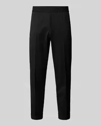 Filippa K Stoffhose mit elastischem Bund Black