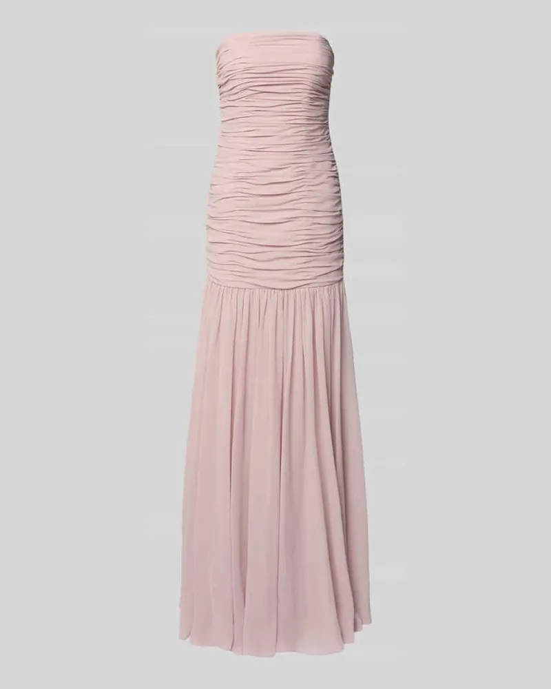 Unique Maxikleid im Off-Shoulder-Look mit Raffungen Rosa