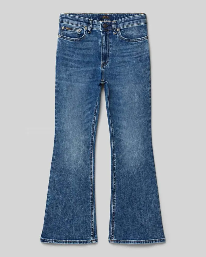 Ralph Lauren Flared Fit Jeans mit Logo-Patch Blau