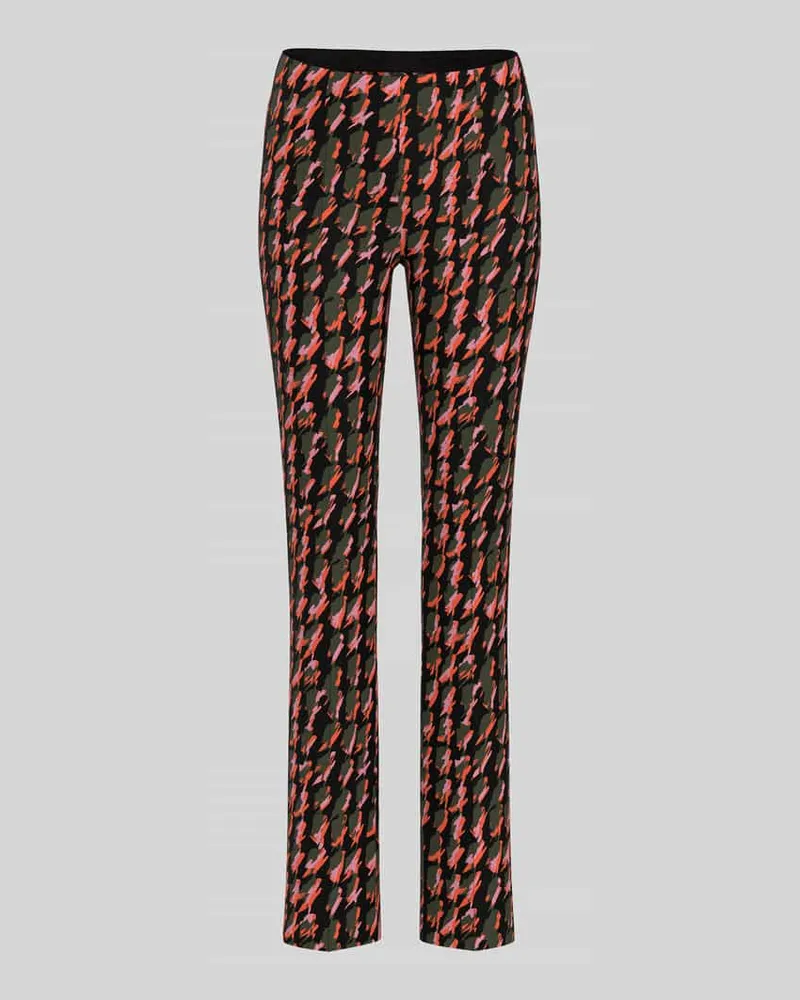 Marc Cain Schmale Hose mit Logo-Detail Orange