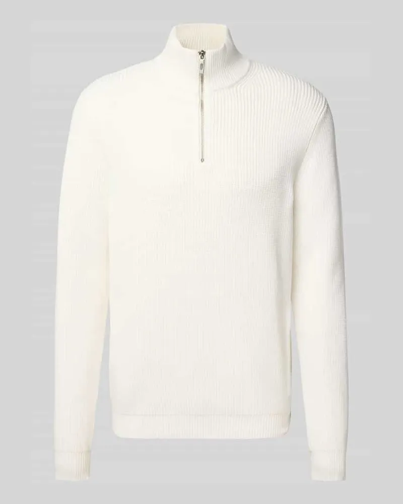Antony Morato Strickpullover mit Stehkragen Offwhite