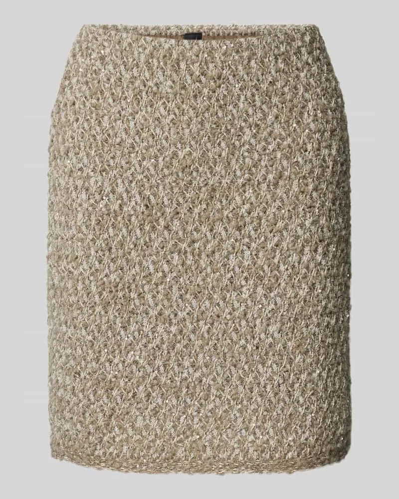 Marc Cain Minirock mit Paillettenbesatz Oliv