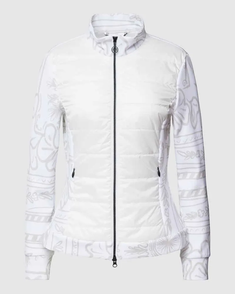 Sportalm Jacke mit Stepp-Besatz Offwhite