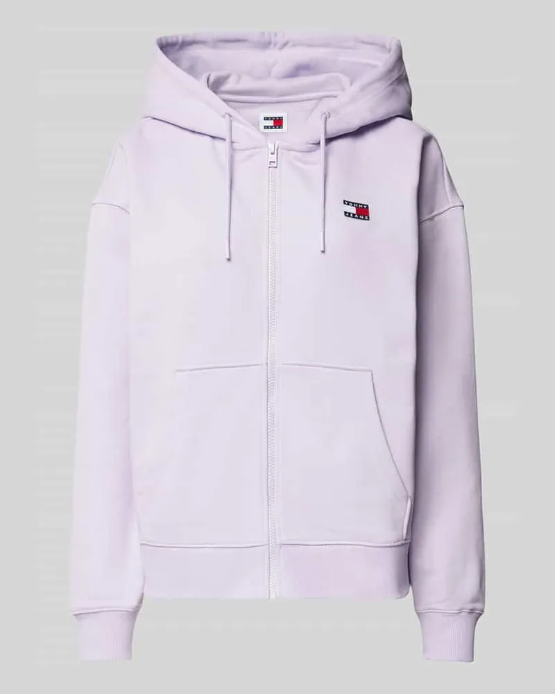 Tommy Hilfiger Sweatjacke mit Label-Badge Lavender