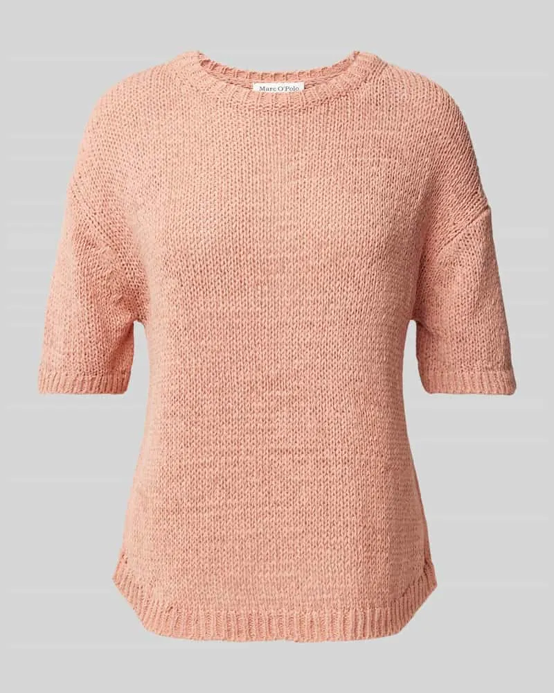 Marc O'Polo Loose Fit Strickpullover mit kurzem Arm Altrosa