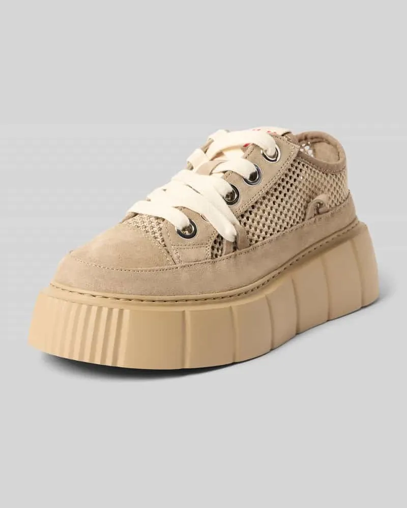 INUIKII Sneaker mit Plateau Modell 'Matilda Beige