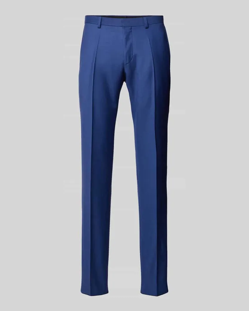 Roy Robson Slim Fit Anzughose mit Bügelfalten Royal