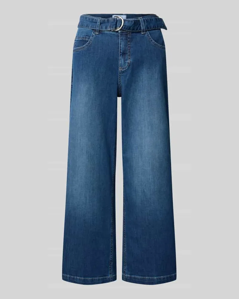 ANGELS  Jeans mit weitem Bein und Gürtel Modell 'Linn City Blau