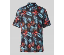 Slim Fit Freizeithemd mit Allover-Print Modell 'HAWAIIAN