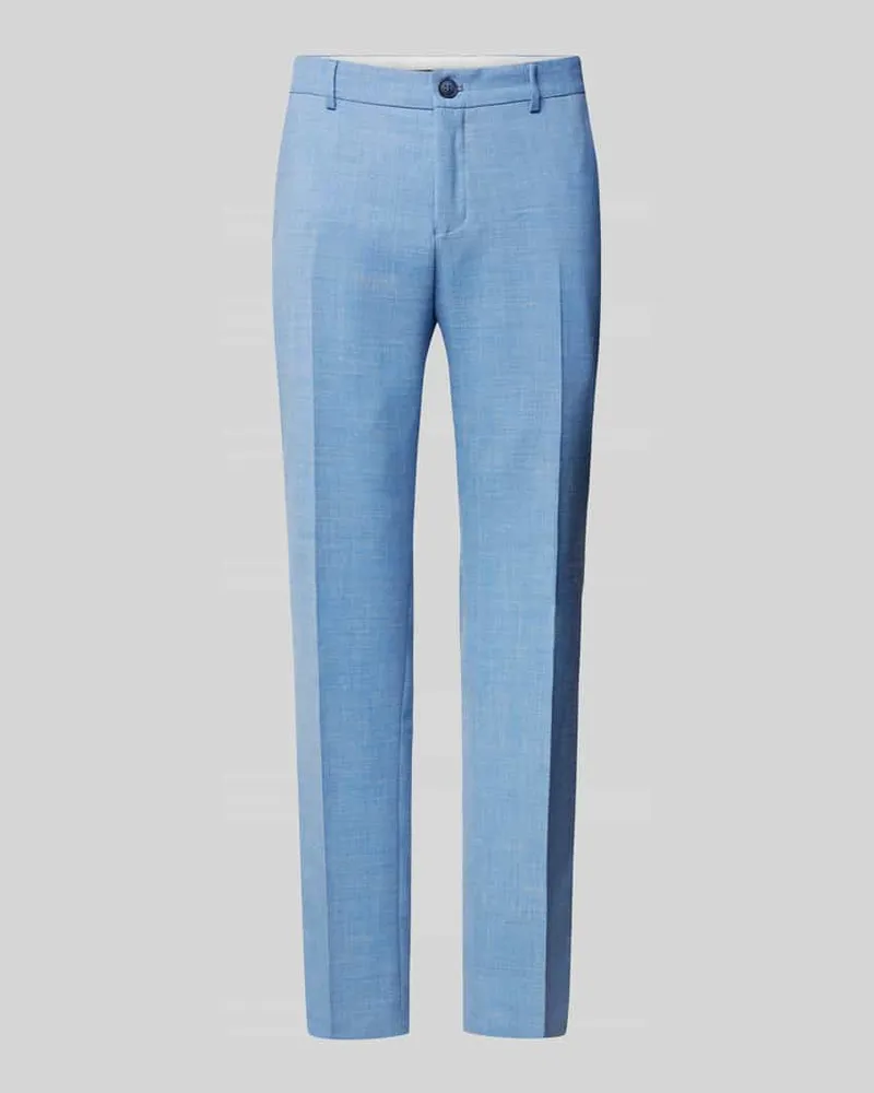 Selected Homme Slim Fit Anzughose mit Leinen-Anteil Modell 'OASIS Hellblau