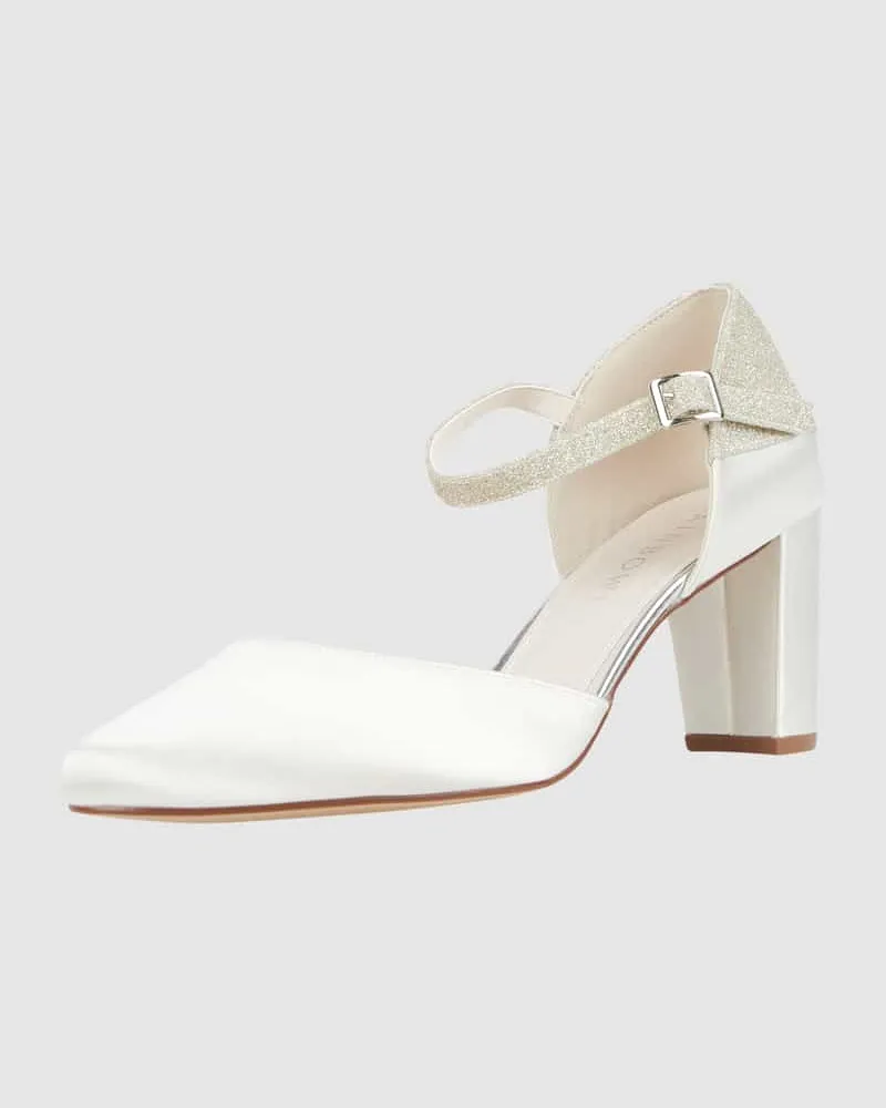 Rainbow Club Sandalette aus Satin Modell 'Kimber Offwhite