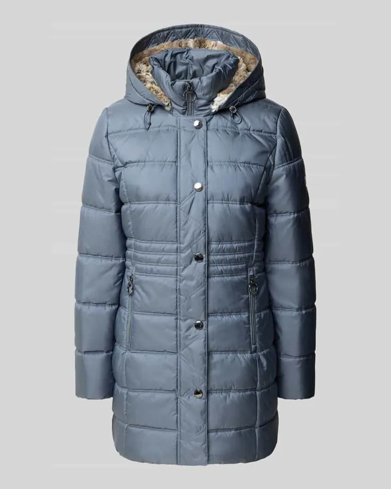 Betty Barclay Steppmantel mit Kapuze Modell 'LT SEPTEMBER Rauchblau
