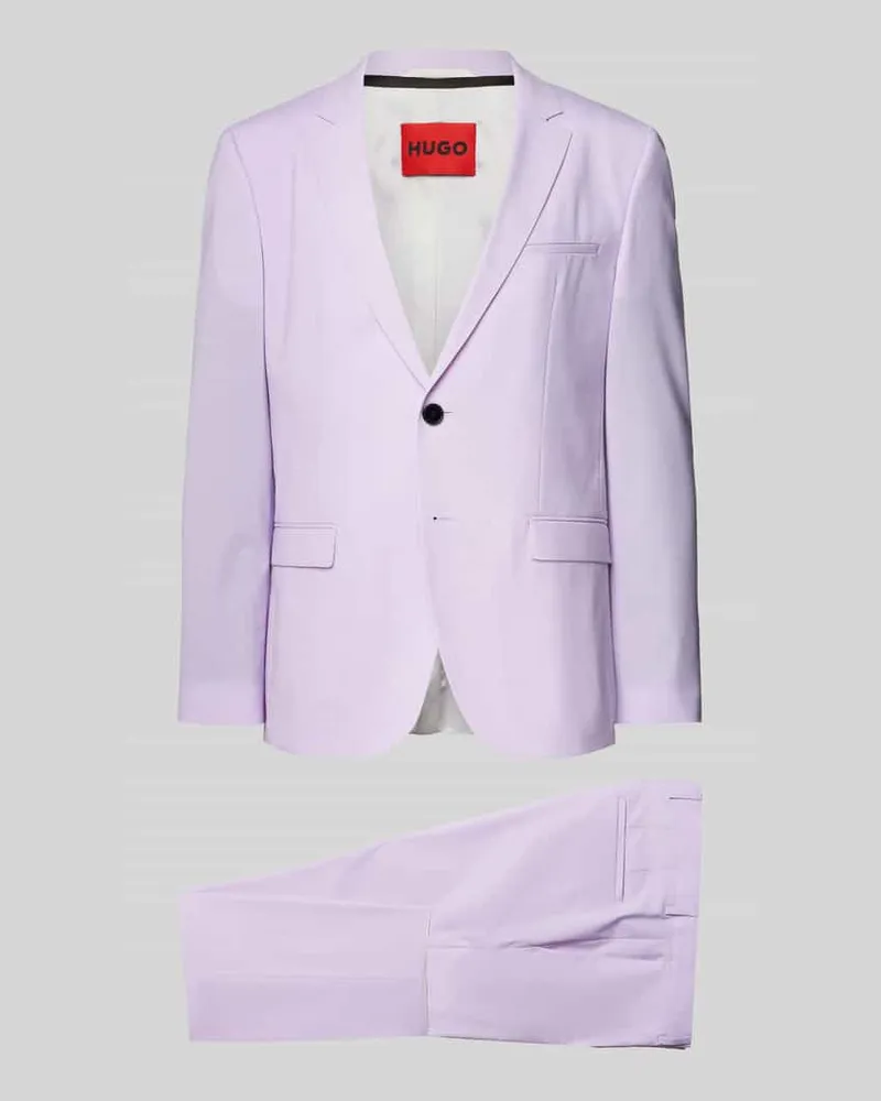 HUGO BOSS Anzug mit Reverskragen Modell 'Arti/Hesten Lila
