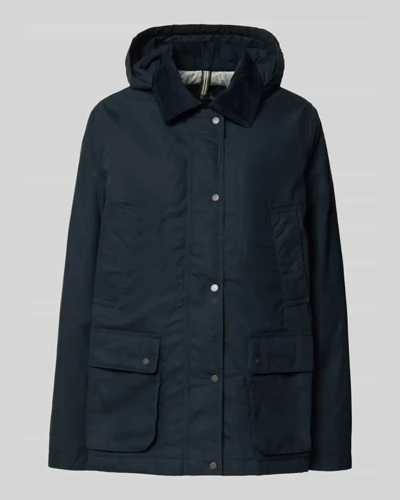 Camel Active Jacke mit abnehmbarer Kapuze Dunkelblau