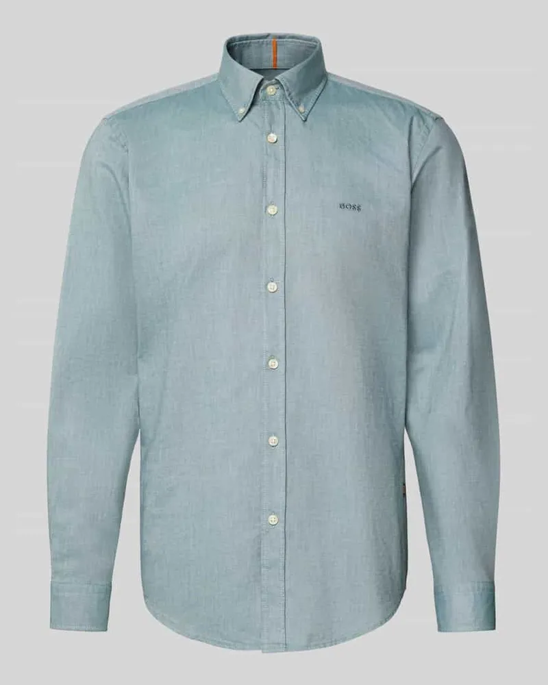 HUGO BOSS Regular Fit Freizeithemd aus reiner Baumwolle Modell 'RICKERT_M Lind
