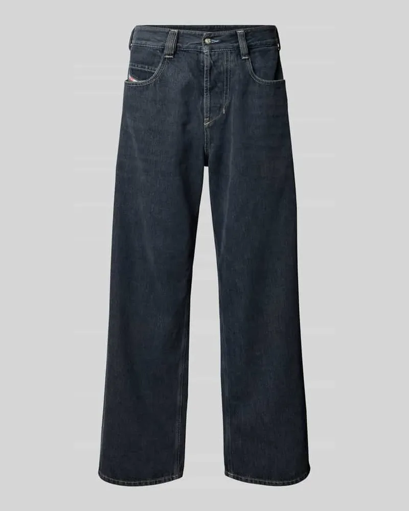 Diesel Baggy Jeans mit Label-Patch Modell 'H-JEANS Mittelgrau